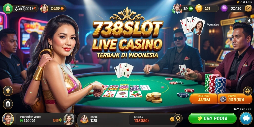 Menampilkan gameplay seru di 738SLOT Live Casino.