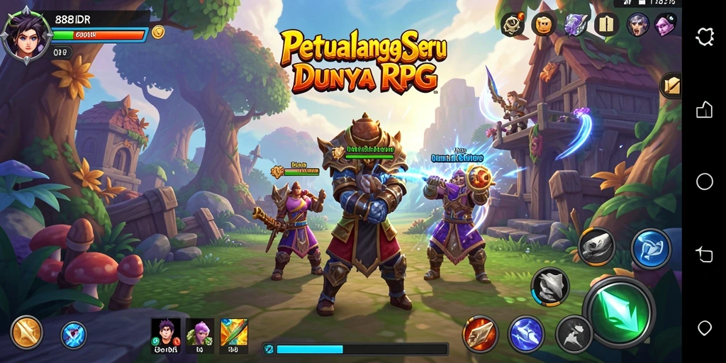 Tampilan gameplay 888IDR yang mendebarkan dan penuh aksi.