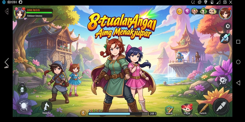 Screenshot gameplay menampilkan petualangan seru dalam 8HHH.