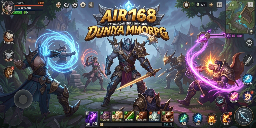 Tampilan gameplay epik dari AIR168 dalam mode MMORPG yang penuh aksi.