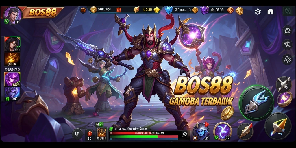 Screenshot menunjukkan aksi seru di dalam pertarungan MOBA.