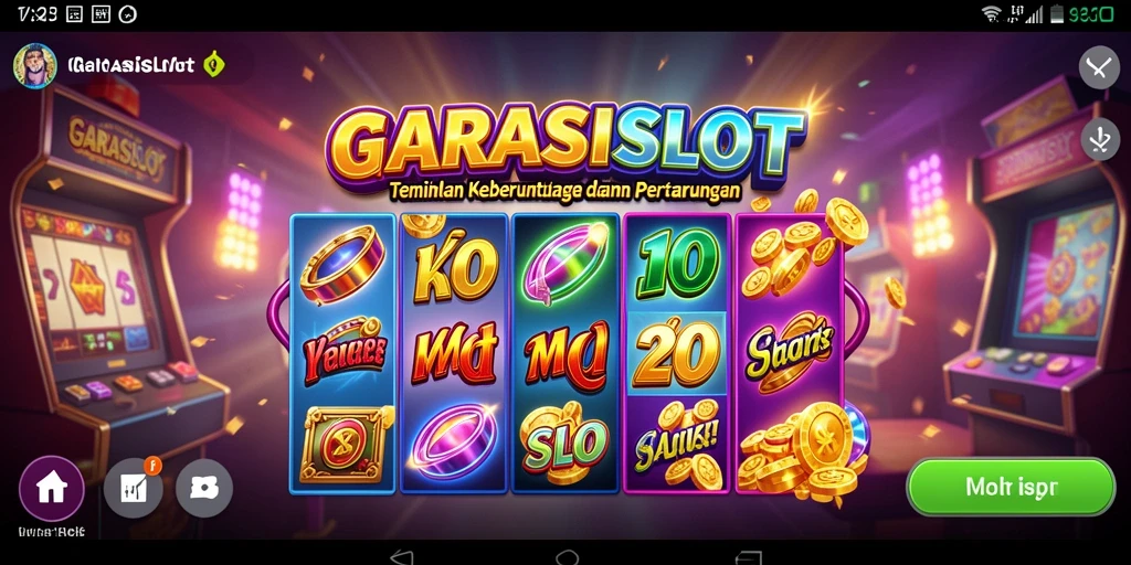 Tampilan gameplay GARASISLOT yang menarik dan penuh warna.