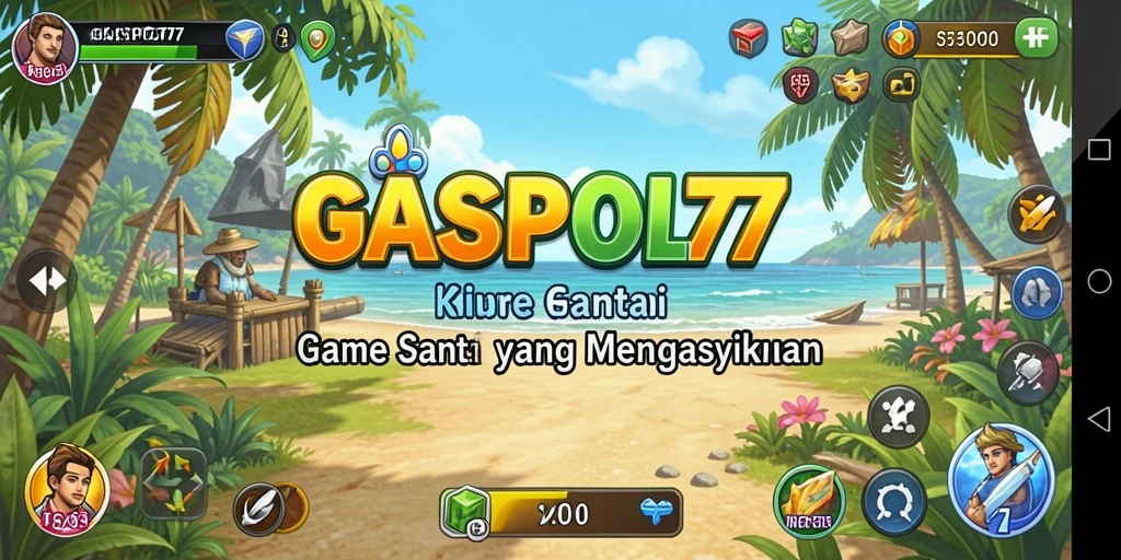 Screenshot GASPOL77 menunjukkan gameplay yang menyenangkan dan penuh warna.