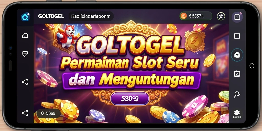 Tampilan gameplay GOLTOGEL yang seru dengan efek visual menarik.