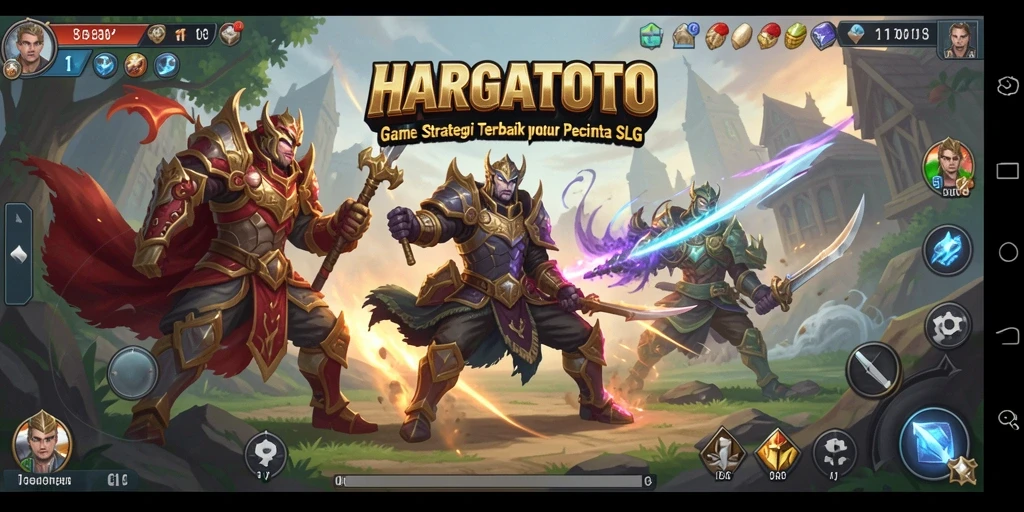 Gameplay interaktif HARGATOTO dengan strategi menarik.