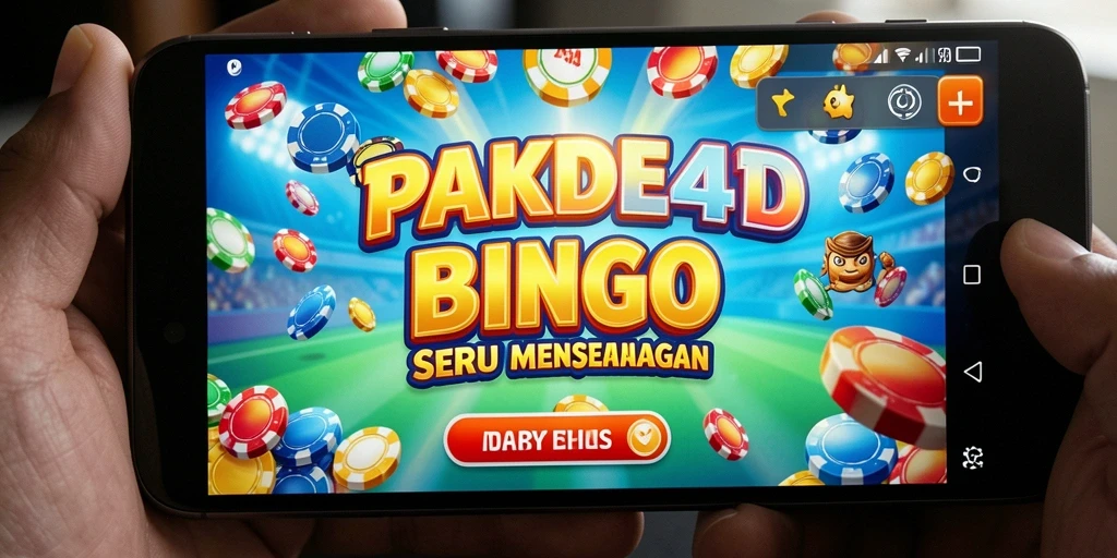 Screenshot utama PAKDE4D yang menampilkan keseruan permainan Bingo.
