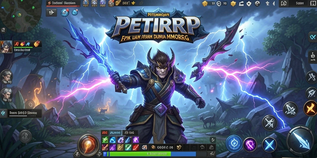 Tampilan gameplay menarik dalam dunia petualangan MMORPG.