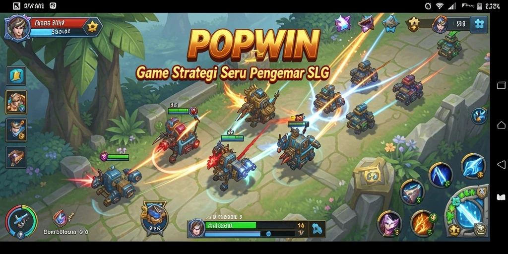 Tampilan gameplay seru dan strategi yang mendebarkan di POPWIN.