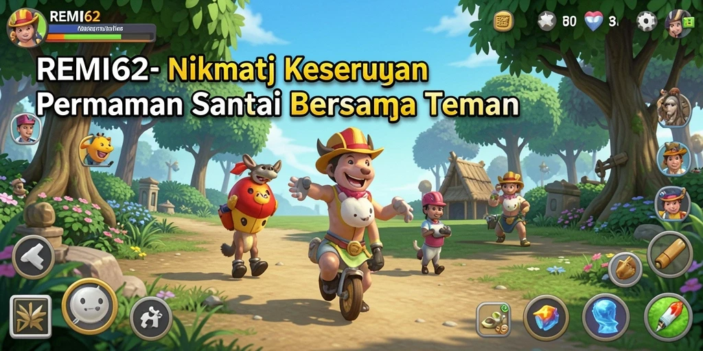 Tampilan gameplay REMI62 yang penuh keseruan dan interaksi.