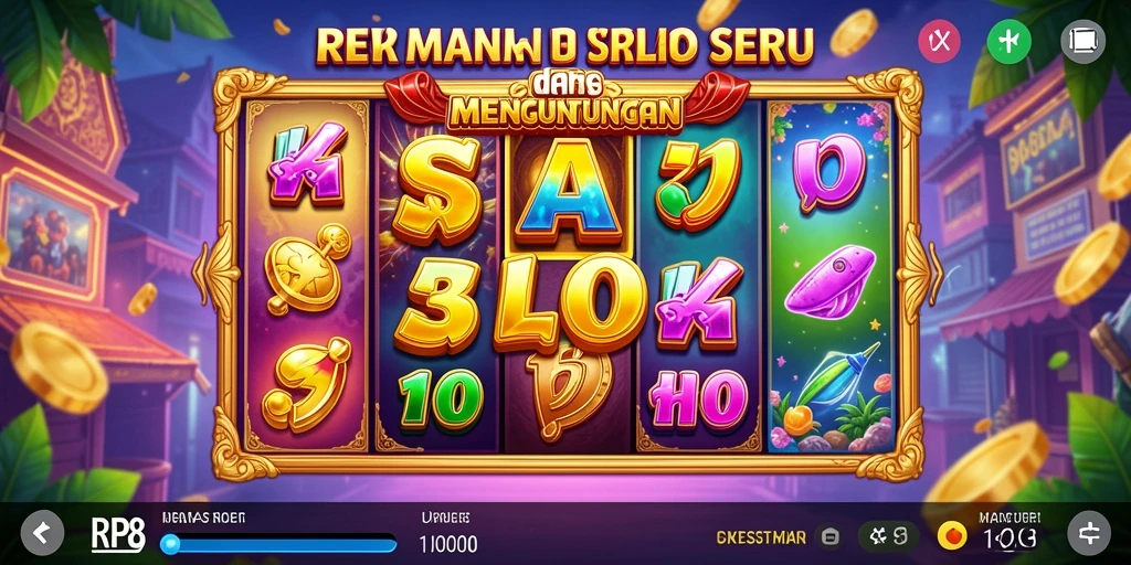 Tampilan utama gameplay RP8 yang mendebarkan dan penuh warna.