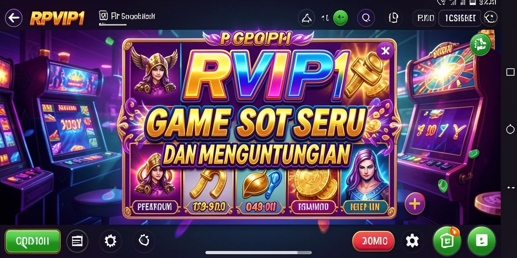 Tampilan menarik gameplay RPVIP1 dengan tema slot yang beragam.