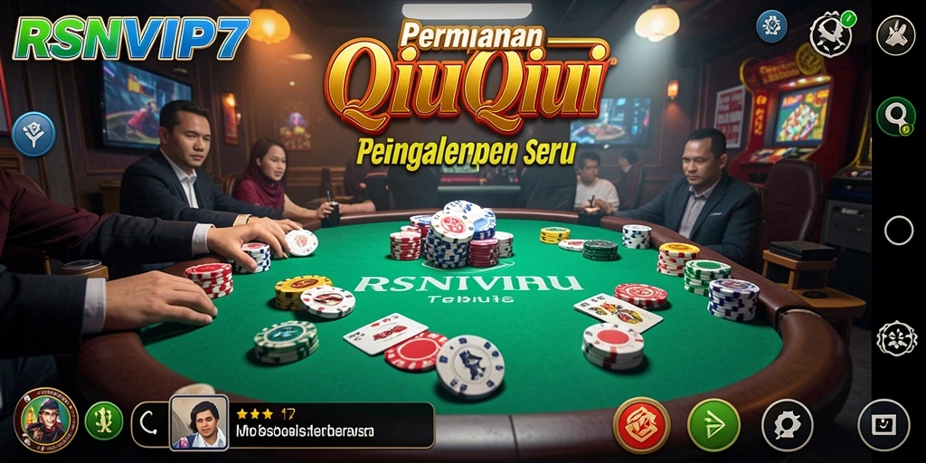 Screenshot gameplay RSNVIP7 menampilkan momen seru permainan QiuQiu.