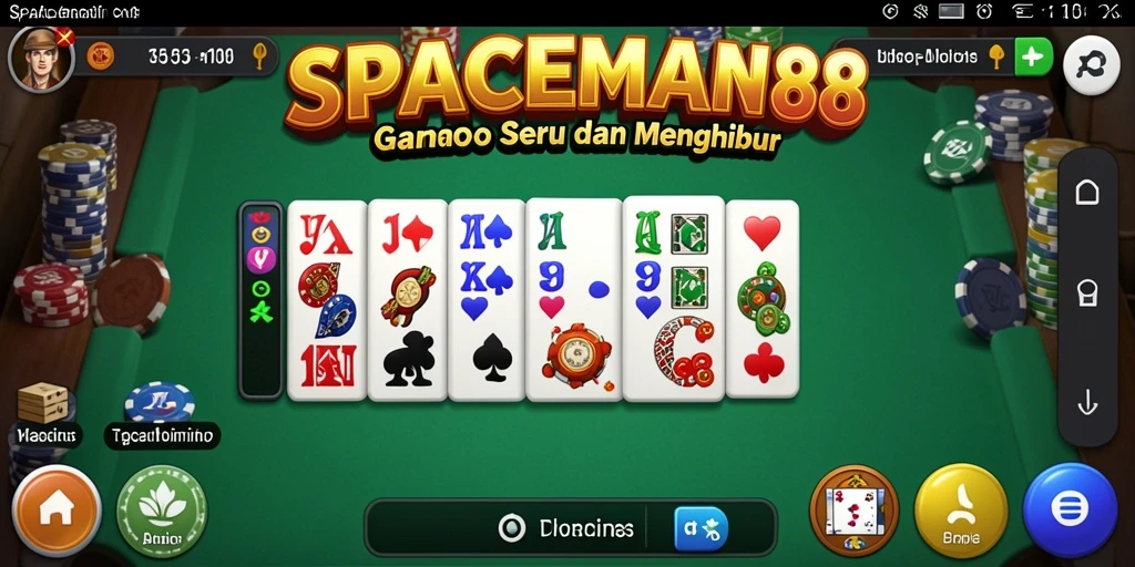 Tangkap layar permainan domino di SPACEMAN88 menunjukkan momen seru dan menegangkan.