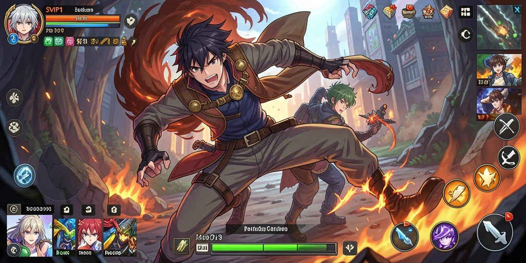 Tampilan menarik dari gameplay SVIP1 dengan karakter Anime beraksi.