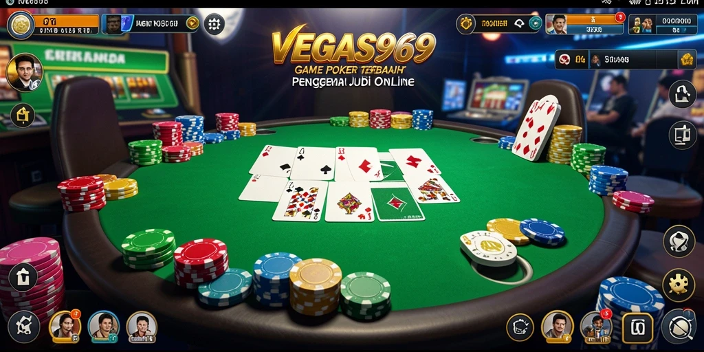 Screenshot utama VEGAS969 menampilkan keseruan permainan Poker.
